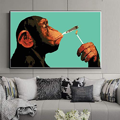Gorille Imprime Affiches de haute précision sur toile canvas d'art 40x60cm