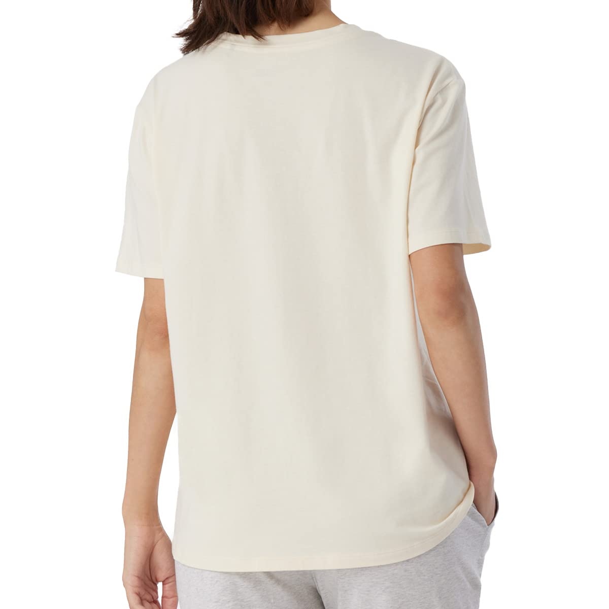 Schiesser Damen Schlafshirt Kurzarm Baumwolle - Mix + Relax Camiseta de Pijama Mujer