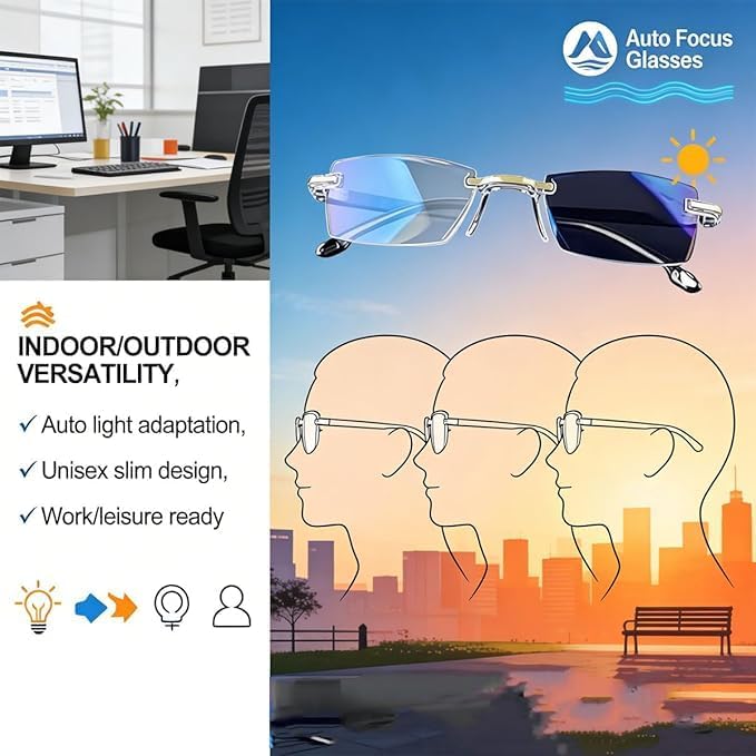 2026 Auto Focus Glasses Self Adjusting Near And Far Sighted For Men & Women,Anti-Blue Glasses Self Adjusting (3PCS) — view 6