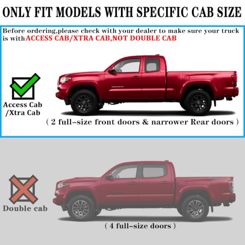 Image of COMNOVA Two-Stairs Running Boards for 2005-2023 Toyota Tacoma Access Cab