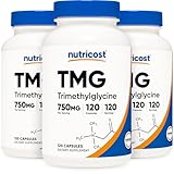 Nutricost TMG 750mg, 120 Capsules (3 Bottles)