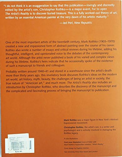 The Artist's Reality: Philosophies of Art