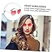 MAGICLULU 1Pc Heart Shape Frameless Sunglasses Fashion Party Eyewear for Festivals Unique Vintage Style Lightweight and Comfortable for Cosplay and Special Occasions