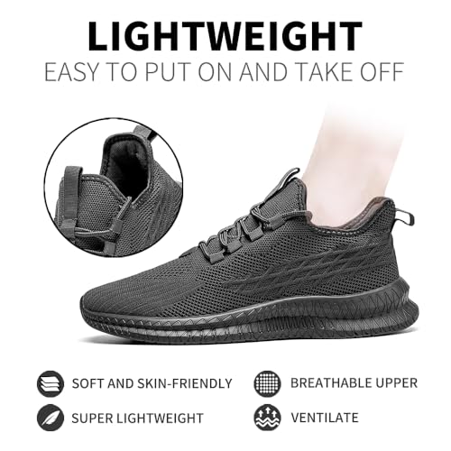 Image of Mens Running Tennis Casual Walking Shoes Fashion Athletic Gym Sports Sneakers for Men Breathable Lightweight Comfortable Shoes