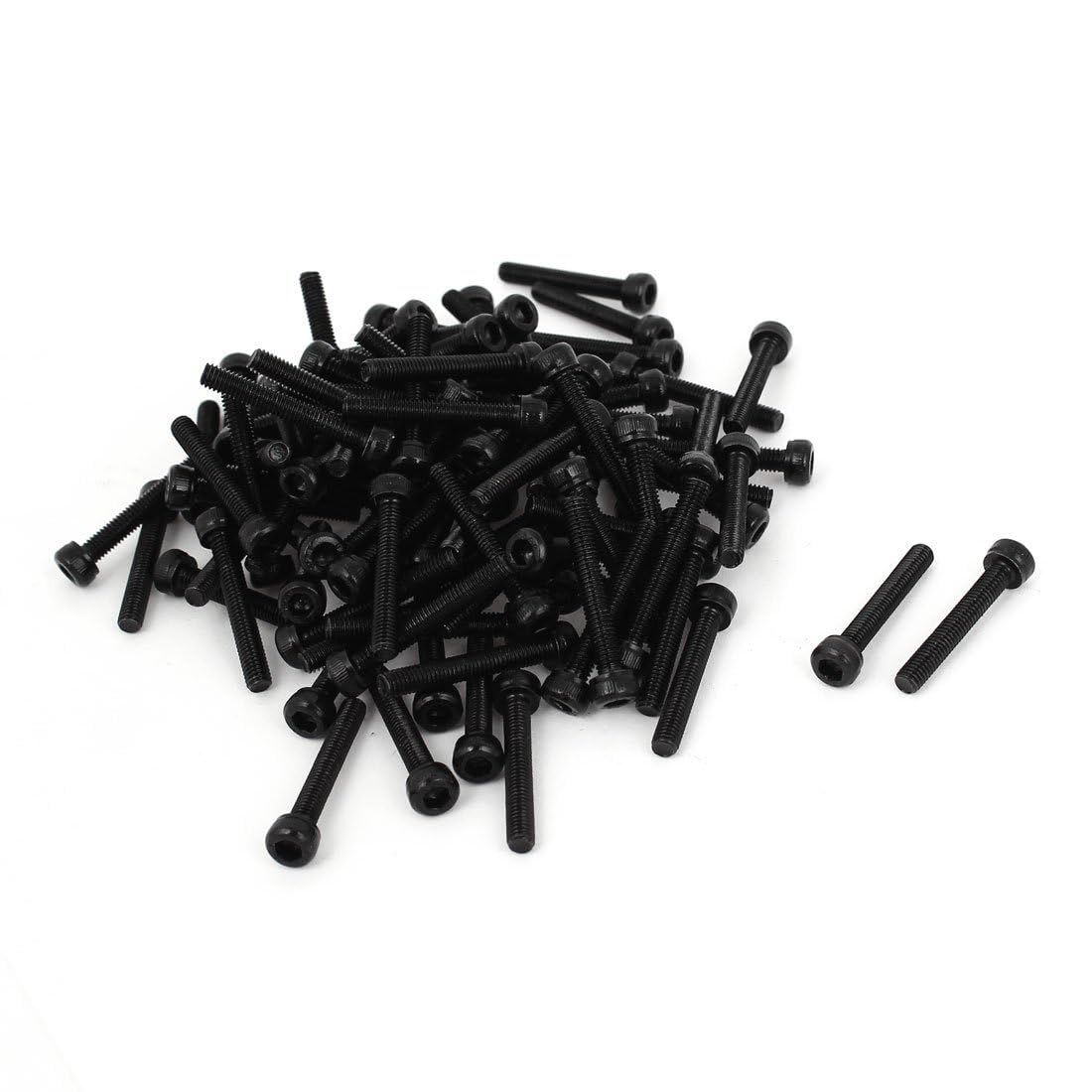 TOP-VIGOR 100Pcs Hexagon Socket Head Cap Screws, M3 x 20mm 12.9 Alloy Steel Replacement Machine Fastener Screws