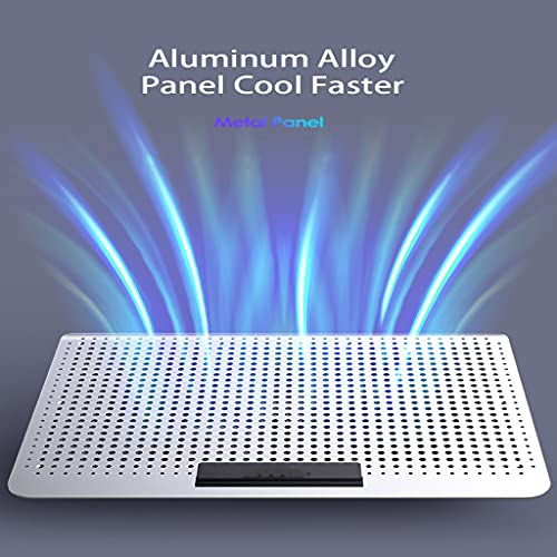 Base para portátil con ventilador silencioso y soporte ajustable miniatura 6