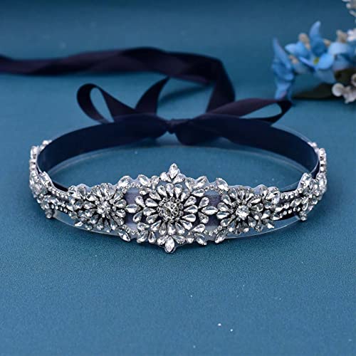 azaleas Rhinestone Bridal Belt Sashes Diamond Wedding Belts for Women Dress Shiny Wedding Accessories4