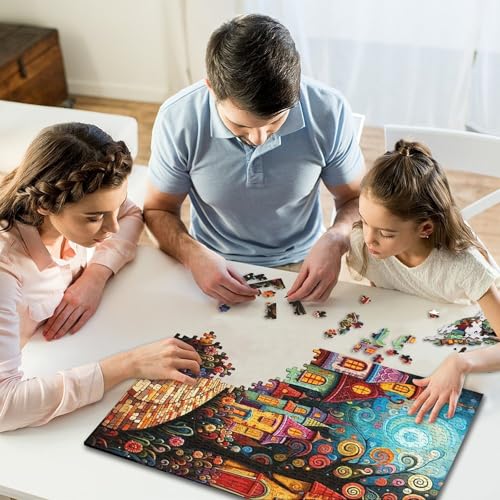 Puzzle de 1000 piezas para toda la familia, ideal para una tarde relajante en casa 7