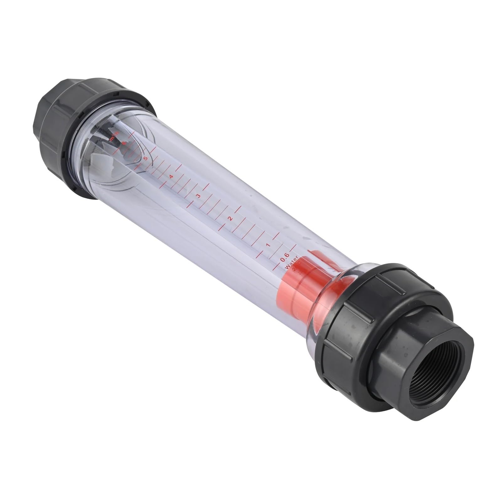COKYIS Medidor de Flujo de Agua portátil rotámetro de Tubo de plástico Largo LZT-50(S16L)