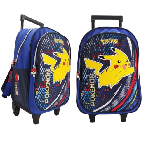 mybagstory - Zaino con ruote Pokemon Pikachu – Trolley Bambino