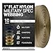 Strapworks Military Spec Flat Nylon Webbing – MilSpec 17337 Strap for Rifle Slings, Backpack Straps, Tactical Projects – Made in The USA, Desert Tan, 1 Inch x 10 Yards