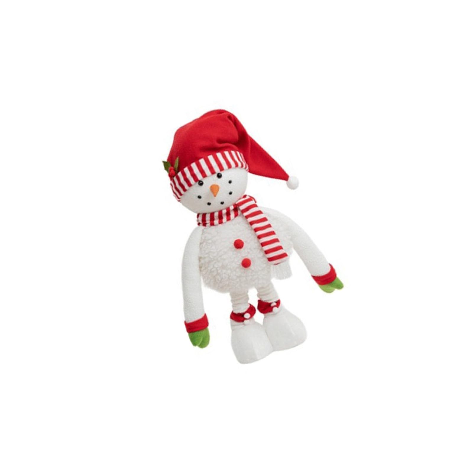 Buxuaaaa Multicolor Celebratory Modifiable Height Snowfigure Inside Deck Additional Polyster Workmanship Bother Complimentary Holiday Arrangement Snowfigure For Noel