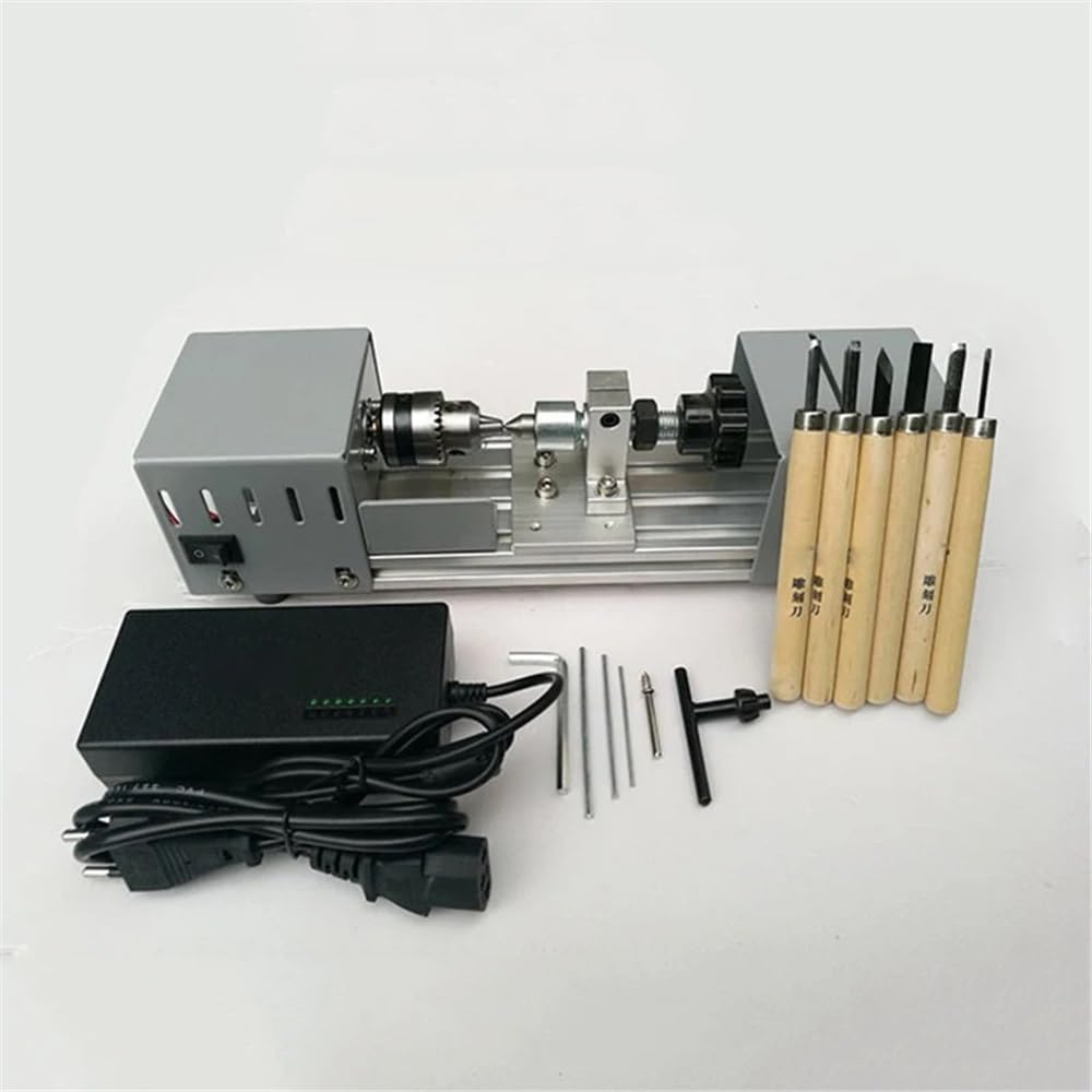 Mini-tornio Rettifica Lucidatura Macchina for perline Mini tornio for la lavorazione del legno