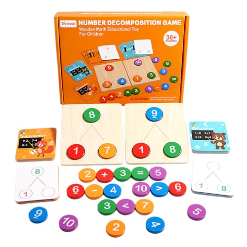Jouets éducatifs en bois pour apprendre à compter calmement dans la chambre des enfants