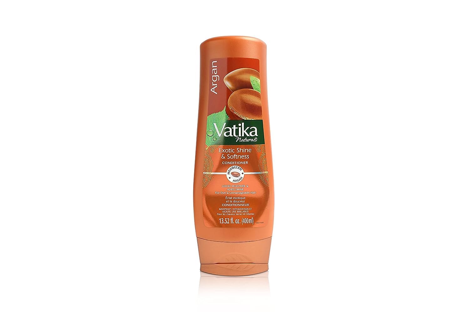 Vatika Naturals Moisturizing Conditioner - Hydrating Conditioner for Dry, Damaged & Frizzy Hair - Deep Nourishment with Natural Ingredients & Henna - Strengthens & Shines - Argan - 400ml