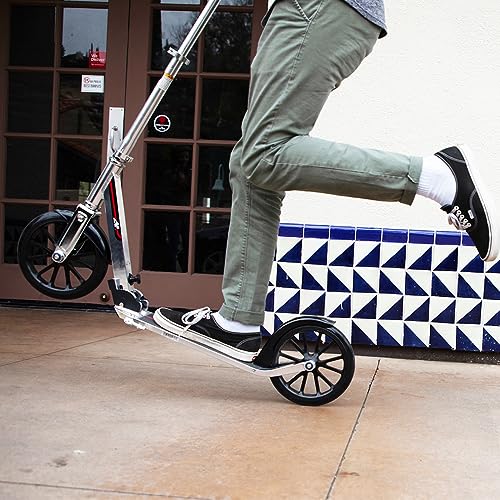 Razor A6 Kick Scooter for Kids Ages 8+ - Extra-Tall Handlebars & Longer Deck, 10" Urethane Wheels, Aluminum Frame, Anti-Rattle Technology, For Riders Up to 220 lbs by Razor - Image 4