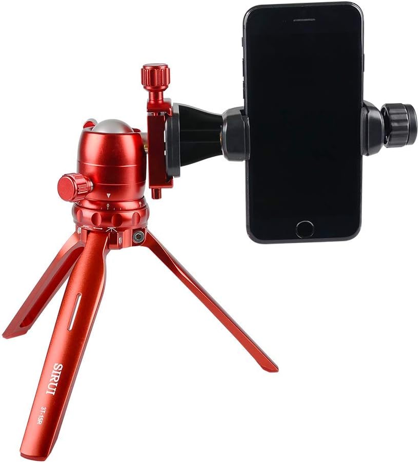 🔥 Flash Sale SIRUI 3T-15 Tabletop Tripod with Ball Head (3T-15R+B-00R, Red)