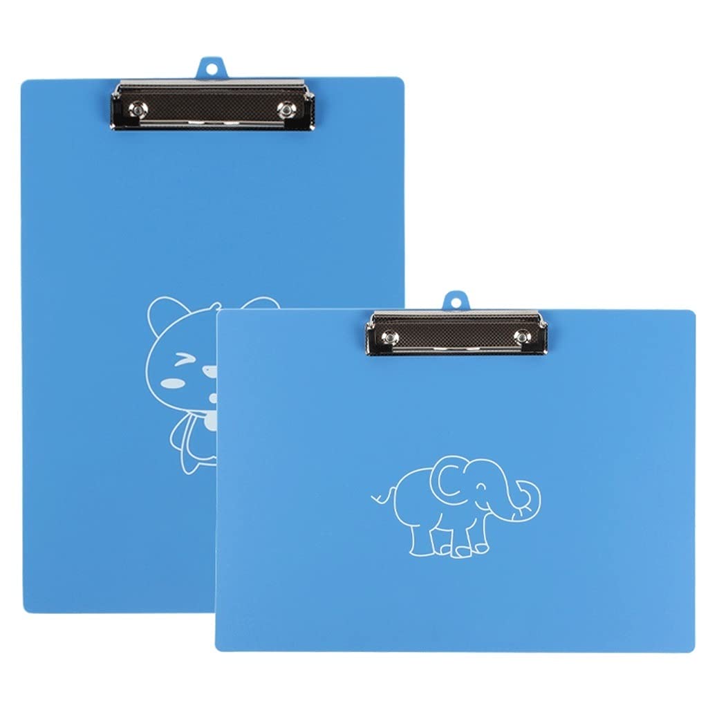 klipboard Schowek Plastikowy Office A4 Rozmiar Memo Clip Boards Wieszany Klips Niski Profil do biura, School, Sala Classroom do biura i domu (Color : A)