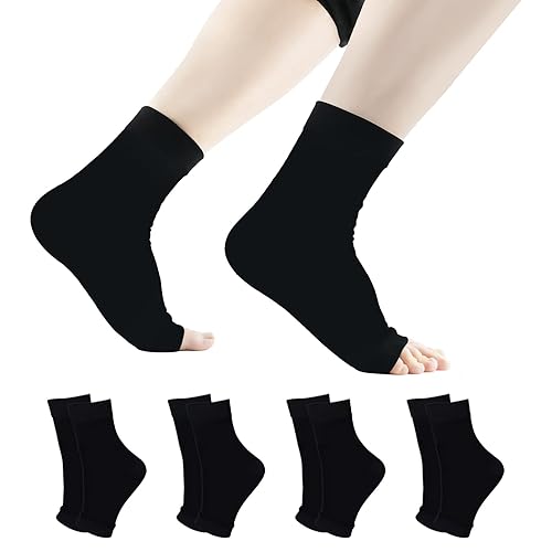 Miniatura 8 de 3 pares de calcetines de neuropatía para mujeres y hombres, calcetines de compresión de tobillo y tendinitis, para alivio del dolor y fascitis