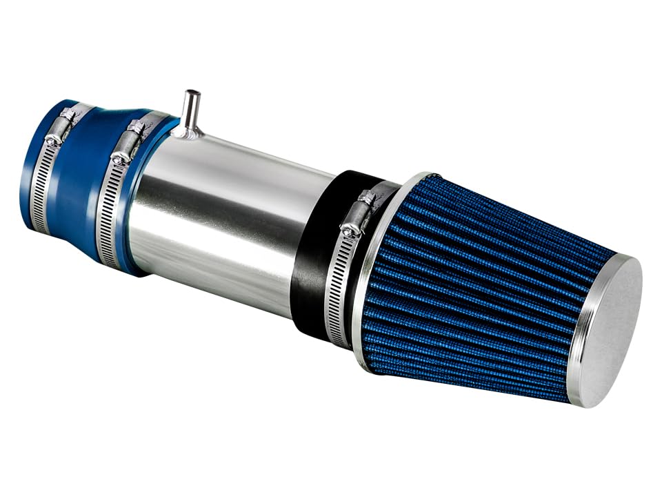 Rtunes Racing Short Ram Air Intake Kit + Filter Combo Compatible For 03-07 Honda Accord LX EX 3.0L V6 (Blue)