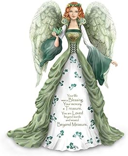 The Bradford Exchange A Love Beyond Measure Irish Figurine  Irish-Inspired Maiden Figurine With Sparkling Faux Gem Heart And A Celtic-Style Design. Exclusive To