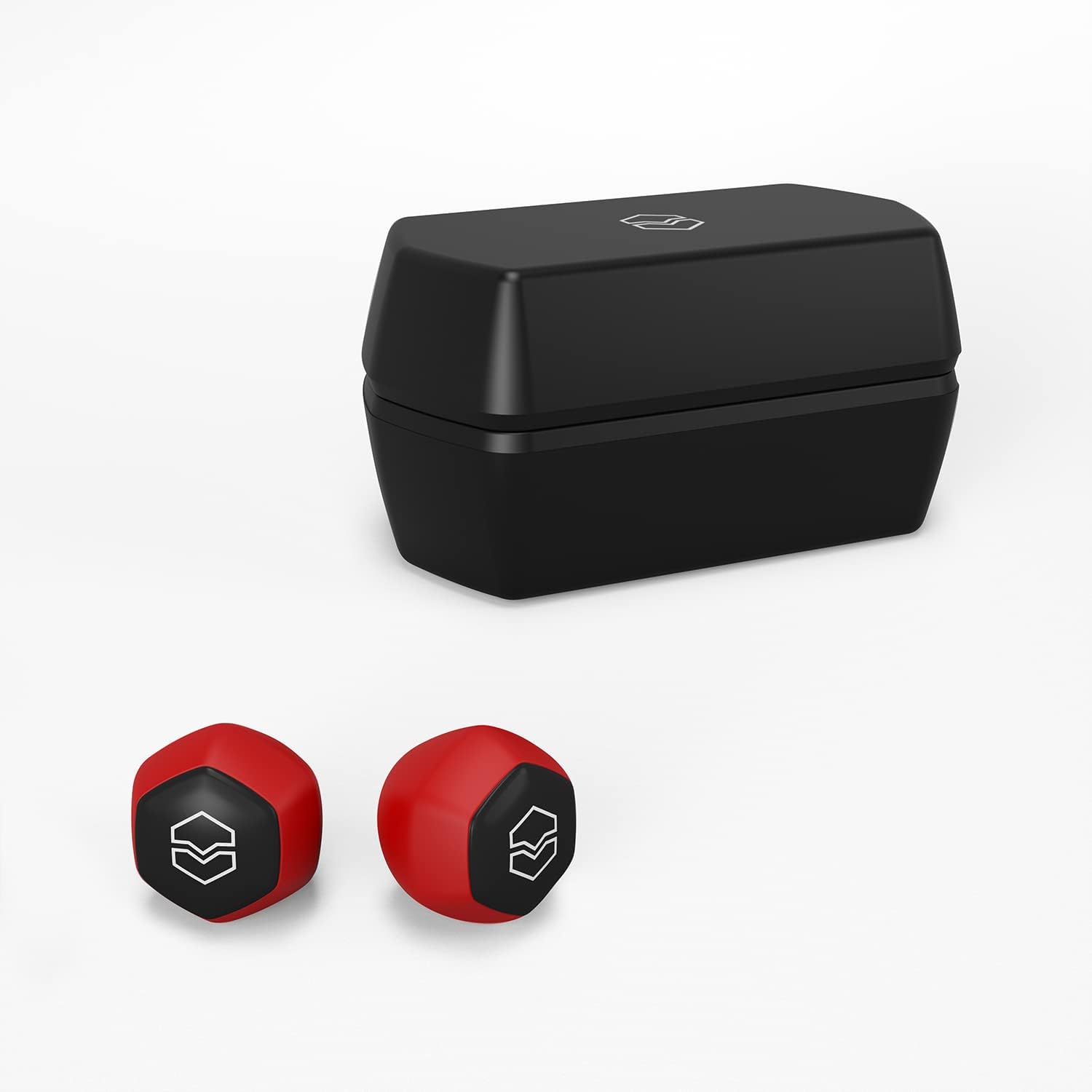 V-MODA Hexamove Lite True Wireless Earbuds - Control your audio, answer calls and access voice assistants, Red - Image 4