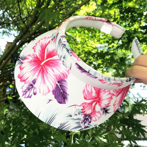 Image of 2 Pack Visor Women Men Sun Hat Clip On Visors Adjustable Sport Wide Brim Cap