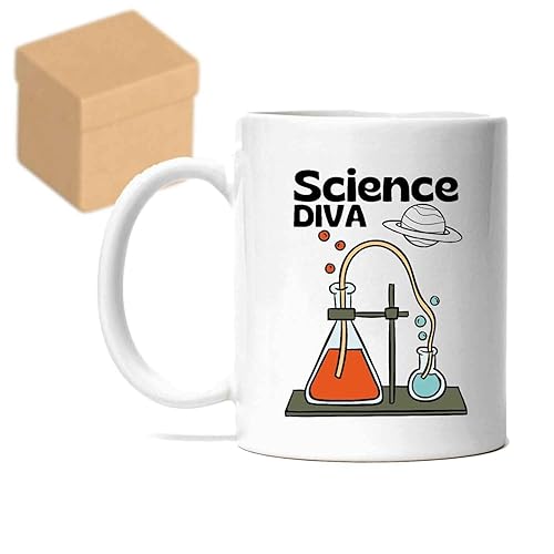 Humorous Gift - Science Diva Gift, Ideal Graduation Gift For A Daughter - Celebrate Achieving A Doctoral Thesis, 11oz 15oz White Coffee Mug