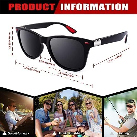 Image of Uv Protected Square Sunglasses for Men