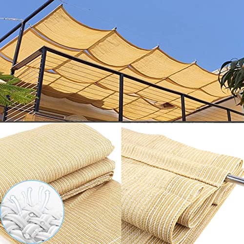 Auvent rétractable ondulé haut de gamme avec câbles robustes de terrasse - 2