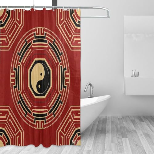 Rideau de douche résistant à l'eau 168 x 183 cm avec crochet - 3