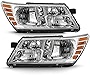 ACANII - For 2009-2018 Dodge Journey Chroem Housing Headlights Headlamps Assembly Replacement Driver & Passenger Side