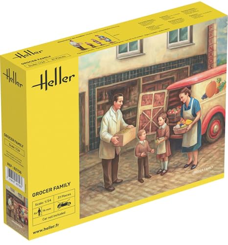 Eerel HE82758 Modelos Plásticos 1/24 Familia Ciudad 4 Figuras miniatura 1