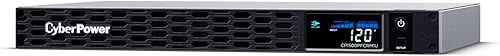 Miniatura 2 de CyberPower CP1500PFCRM1U PFC Sinewave UPS de respaldo por batería y protector contra sobretensiones, 1500VA900W, 6 tomas de corriente, AVR, montaje