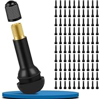 Vehepeay 100 Stück TR414 Gummi Ventile,Universal Gummiventile 11,3mm Ventilloch,Snap-In Gummiventile Ventile Autoventil bis 4,5 Bar, Gummiventil Reifen für Meist Auto, Motorräder