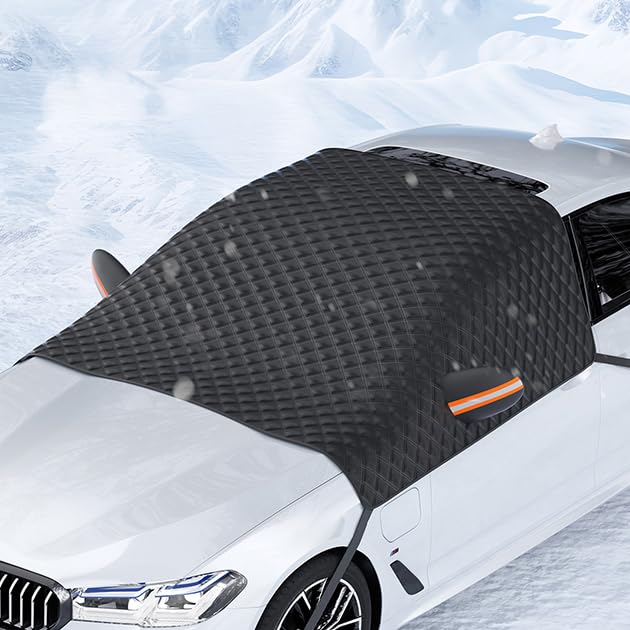 Bâche Pare-Brise Aimantée pour MG Marvel X 2018-2021, Protection 4 Saisons, Housse Anti Givre (Neige, Glace) Et Pare Soleil Anti-UV -Facile à Installer