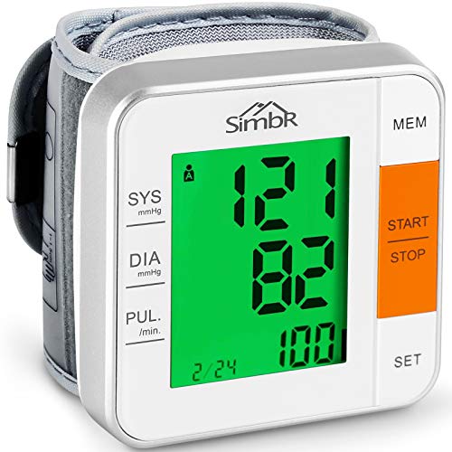 Tensiómetro electrónico de muñeca SIMBR, memoria 2x120 para ...