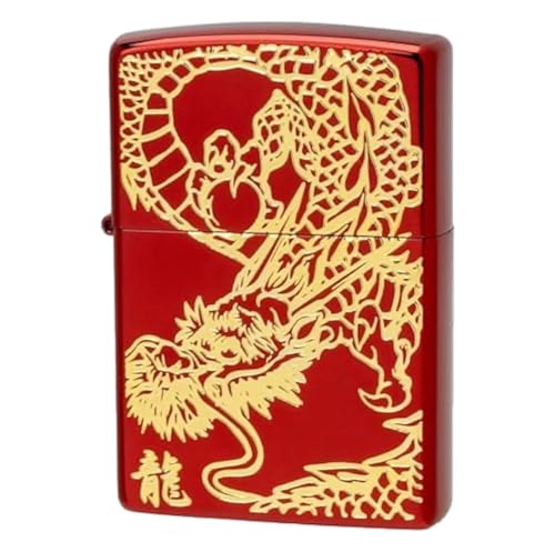 Encendedor Zippo Aceite Dragón Rojo