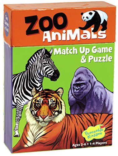 PEACEABLE Kingdom Zoo Animals Match Up Game, 1 EA
