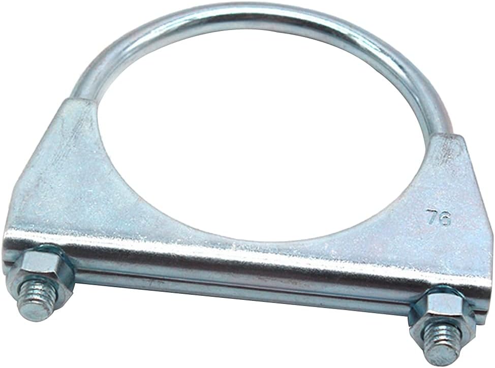 U Bolts,Stainless Steel Fastener,304 Stainless Steel Saddle Exhaust Muffler Clamp - 3 Inch for Fastening