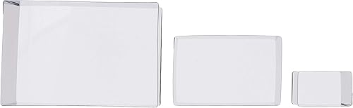 Miniatura 2 de Ateco 5205, moldes con bordes acanalados con diseño de pelota de fútbol americano en tamaños graduados, Rectangle, Rectangle