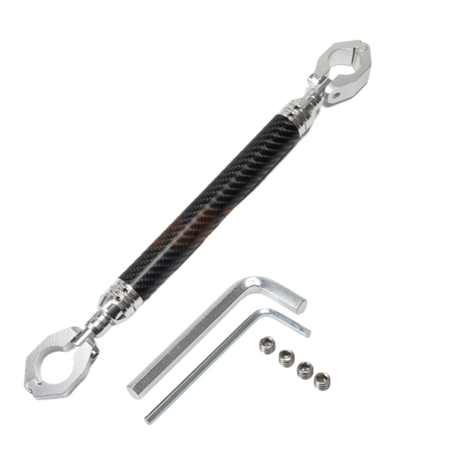 manubri moto Rafforzamento della staffa di bilanciamento barra trasversale | Rinforza la leva della maniglia Impugnatura universale per manubrio del motociclo 7/8 "22 mm regolabile