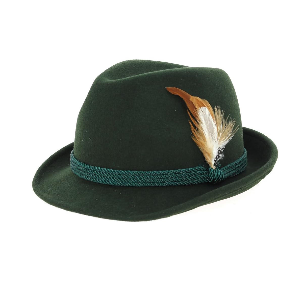 Traclet Chapeau Tyrolien Erlangen Feutre Laine Vert