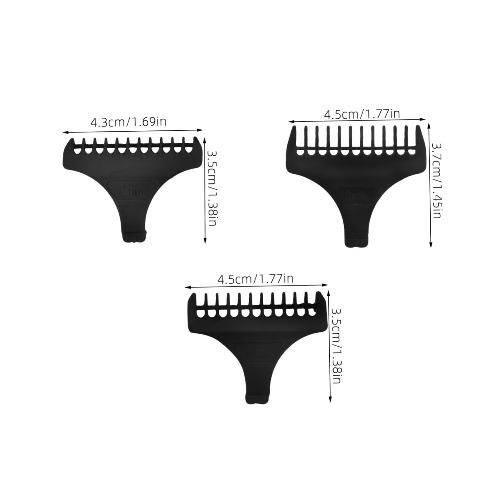 BESTYASH Set Hair Trimmer Clipper Guards Mm Mm Mm Limit Combs Clipper Oil Compatible Easy to Attach for Precise Haircuts
