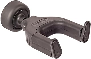 Kinsman KWH10 - Percha de pared para guitarra, color negro