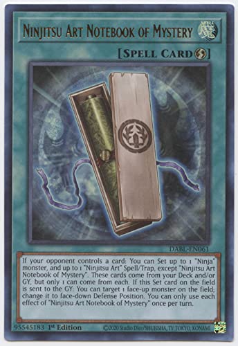 Ninjitsu Art Notebook of Mystery - DABL-EN061 - Ultra Rare - 1st Edition