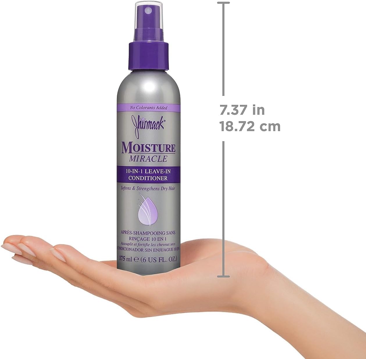 Jhirmack Silver Brightening Purple Shampoo and Conditioner Set with jhirmack 10-in-1 Leave-In Conditioner Spray | Detangles, Softens, Repairs & Adds Shine | Made with Vitamin E & B5
