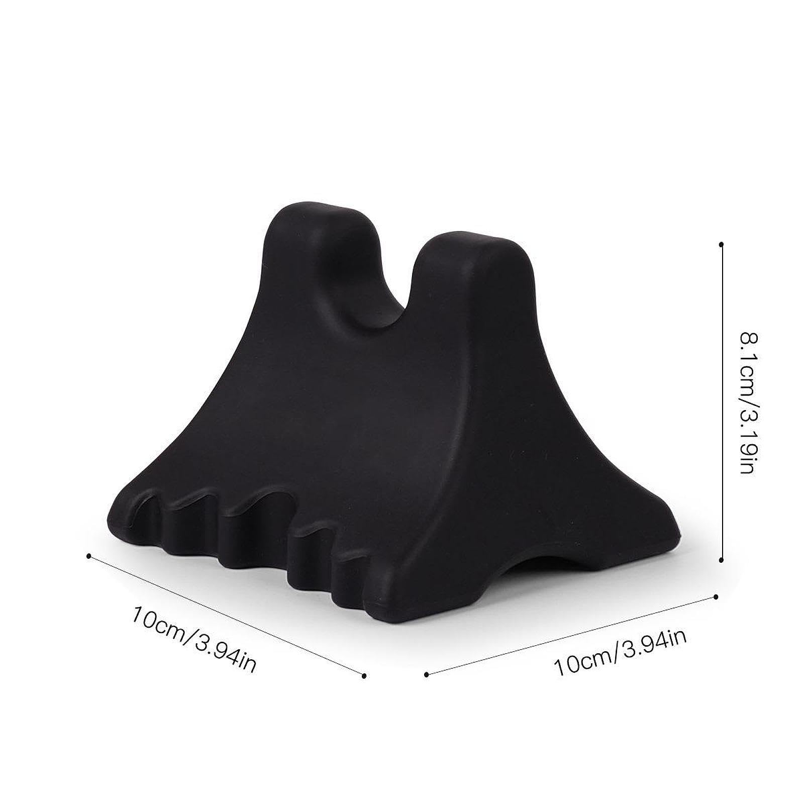 Amagogo Herramienta masaje para cuello, espalda y cuerpo. Masaje puntos acupresión. Durabilidad profesional. Herramienta presión multifuncional, Negro