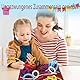 Sensorik Activity Board Doppelseitiges Aktivitätsbrett Sensorisches Aktivitätstafel für Kinder 3+ & Erwachsene zur Beruhigung, Angstzuständen, ADHD und Autismus, zum Reisetasche & 15 Schnüren(Rot)