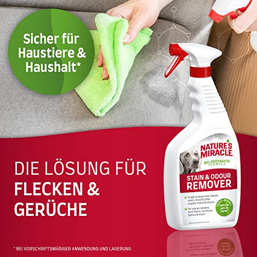 Nature’s Miracle Flecken- & Geruchsentferner Hund - Enzymreiniger für die einfache Beseitigung von Verschmutzungen, Geruchsneutralisierer mit Zitrusduft, 709 ml